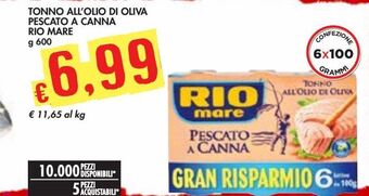 Bennet Tonno all'olio di oliva pescato a canna rio mare offerta
