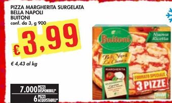 Bennet Pizza margherita surgelata bella napoli buitoni offerta