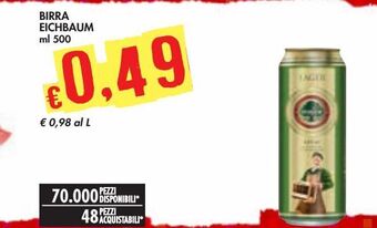 Bennet Birra eichbaum offerta