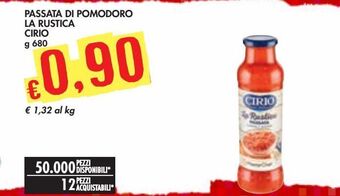 Bennet Passata di pomodoro la rustica cirio offerta