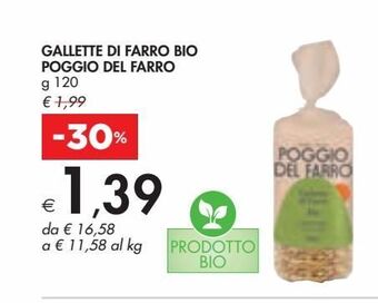 Bennet Gallette di farro bio poggio del farro offerta