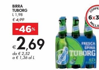 Bennet Birra tuborg offerta