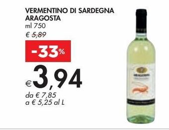 Vermentino di sardegna aragosta