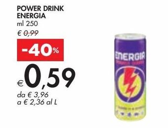 Bennet Power drink energia offerta