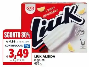 Il Gigante Liuk algida 8 gelati offerta