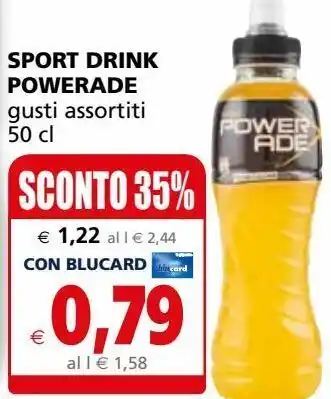 Il Gigante Sport drink powerade gusti assortiti offerta