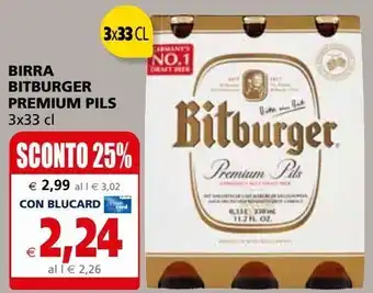 Il Gigante Birra bitburger premium pils offerta