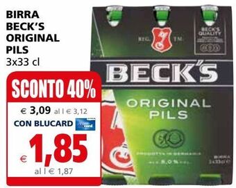 Il Gigante Birra beck's original pils offerta