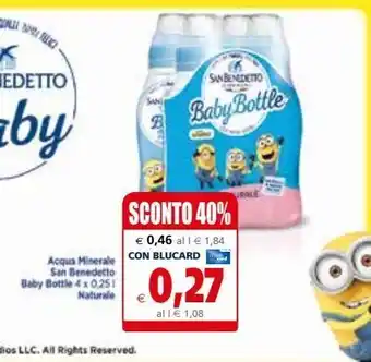 Il Gigante Acqua minerale san benedetto baby bottle naturale offerta