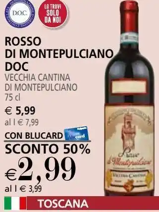 Il Gigante Rosso di montepulciano doc vecchia cantina di montepulciano offerta