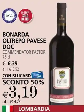 Bonarda oltrepó pavese doc commendator pastori