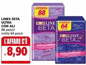 Il Gigante Linea seta ultra con ali 88 pezzi/ notte 64 pezzi offerta