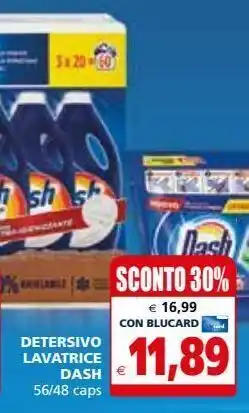Il Gigante Detersivo lavatrice dash offerta