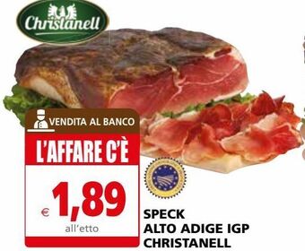 Il Gigante Speck alto adige igp christanell offerta