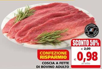 Il Gigante Coscia a fette di bovino adulto offerta