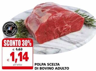 Il Gigante Polpa scelta di bovino adulto offerta