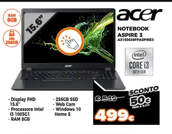 Expert Di Lella Acer Aspire 3 A3155636FPASPIRE3 offerta