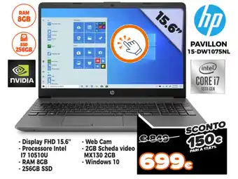 Hp Pavillon 15-DW1075NL