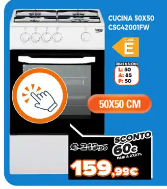 Cucina 50X50 CSG42001FW