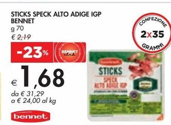 Bennet Sticks speck alto adige igp bennet offerta