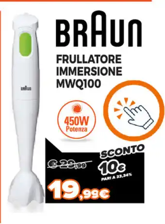 Expert Di Lella Braun Frullatore Immersione MWQ100 offerta