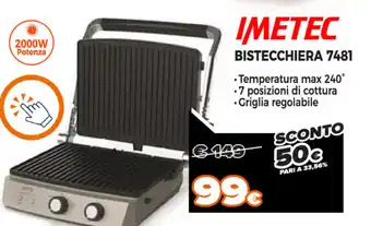 Expert Di Lella Imetec Bistecchiera 7481 offerta