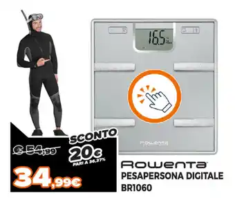 Expert Di Lella Rowenta Pesapersona Digitale BR1060 offerta