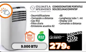 Olimpia Splendid Condizionatore Portatile Solceclimacompat8p