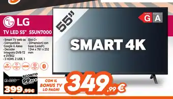 Expert Di Lella LG TV LED 55" 55UN7000 offerta