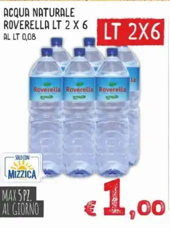 MAX Supermercati Acqua Naturale Roverella 2x6lt offerta