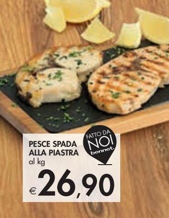 Bennet Pesce spada alla piastra offerta