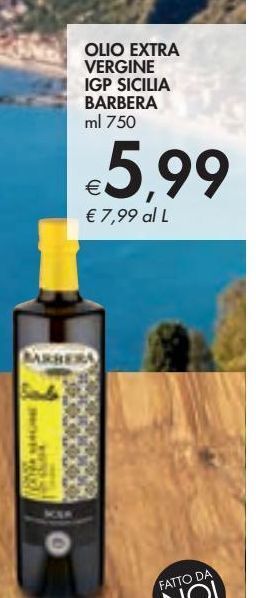 Bennet Olio extra vergine igp sicilia barbera offerta