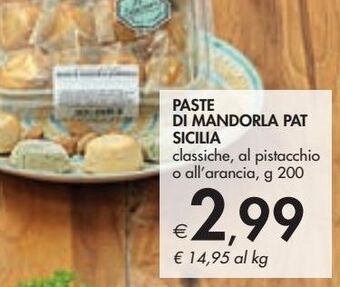 Bennet Paste di mandorla pat sicilia offerta