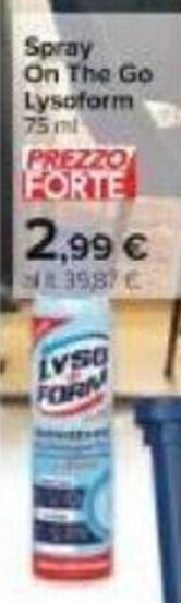 Carrefour LysoForm Spray On The Go 75 ml offerta