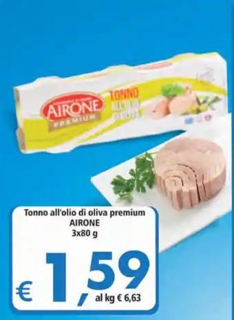 Airone Tonno all'olio di oliva premium 3x80g
