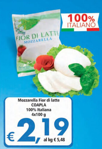 Alter Discount Coapla Mozzarella Fior di latte 4x100g offerta