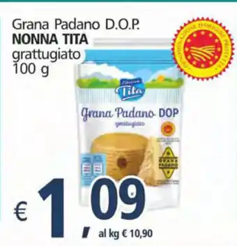 Alter Discount Nonna Tita Grana Padano D.O.P grattugiato 100g offerta