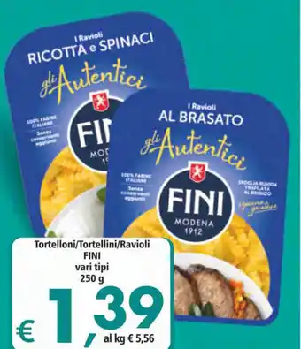 Alter Discount Fini Tortelloni.Tortellini/Ravioli 250g offerta