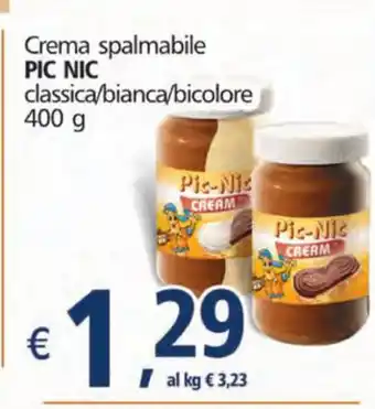 Pic Nic Cream spalmabile classica/bianca/bicolore 400g