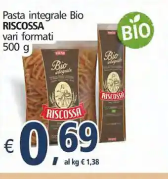 Alter Discount Riscossa Pasta integrale Bio vari formatti 500g offerta