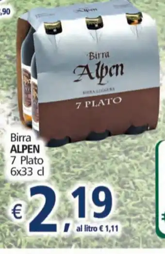 Alter Discount Alpen Birra 7 Platto 6x33cl offerta