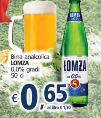 Alter Discount Lomza Birra analcolica 0,0% gradi 50cl offerta