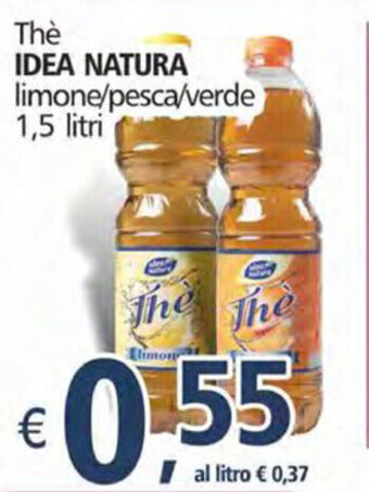 Alter Discount Idea Natura Thè limone/pesca/verde 1,5 litri offerta