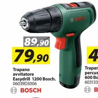 Hobby e Legno Bosch Trapano avvitatore Easydrill 1200 offerta