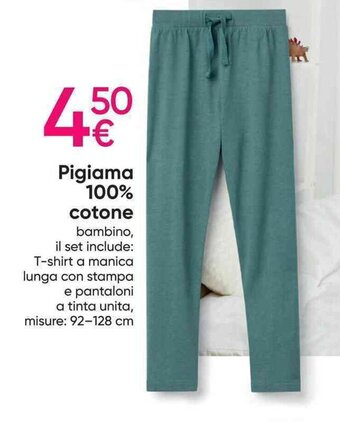 Pepco Pigiama 100% cotone 92-128 cm offerta
