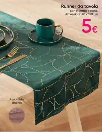 Pepco Runner da tavola 40 x 150 cm offerta