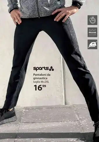 NKD sports Pantaloni da ginnastica M-2XL offerta