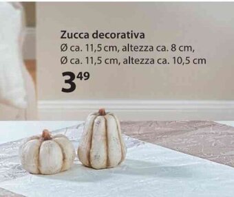 NKD Zucca decorativa Ø 15,5 cm offerta