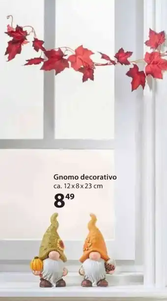 NKD Gnomo decorativo 12x8x23 cm offerta