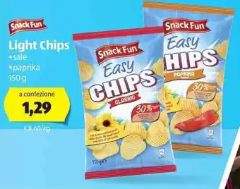 ALDI Snack Fun Light Chips 150 g offerta